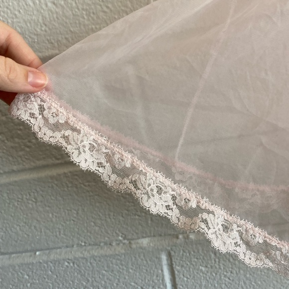 Vintage Babydoll Lingerie Blush Pink - Picture 9 of 13